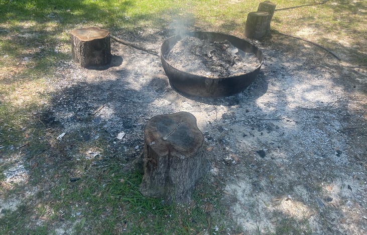 Fire pit for on-site rentals only.