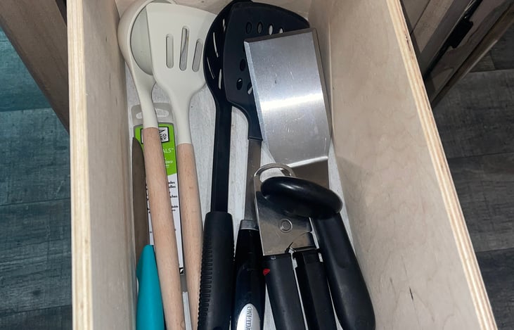 Utensils & can opener.