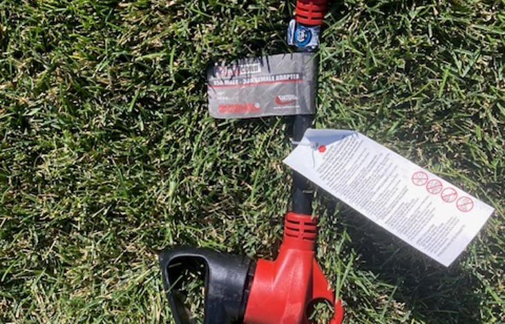 outside extension cord and adapter