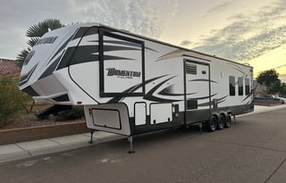 Grand Design Momentum M-Class 398M Toy Hauler