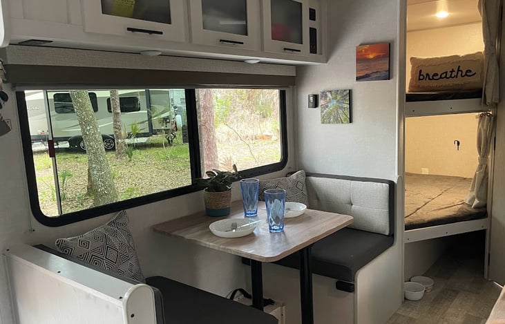 Dining and bunk beds