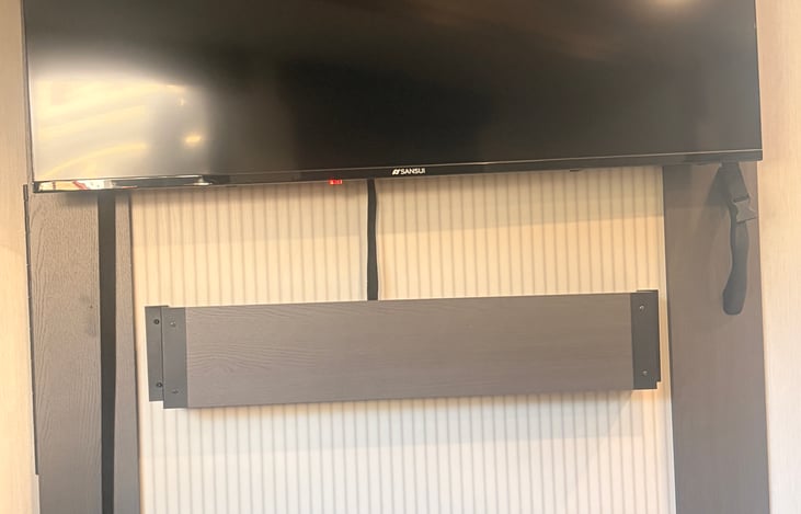 Entertainment wall - with fireplace