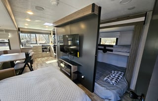 Two fireplaces and a Secret Bunkroom!