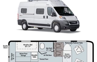 2023 | Class B Winnebago Van | Sleeps 4