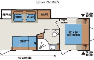 2017 KZ Spree 263RKS