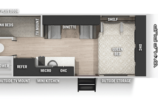 2021  Wolf Pup 16BHS- Super Easy Tow