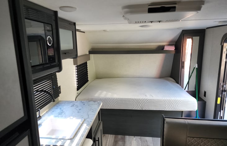 Residential queen size bed