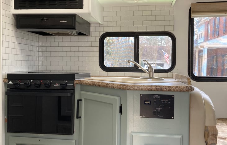 Updated backsplash and paint