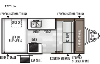 2021 Forest River RV Rockwood Hard Side High Wall Series A223HW