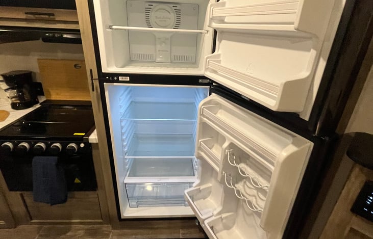 Inside fridge
