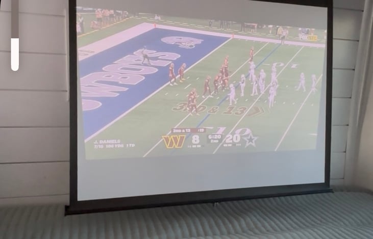 Add On: NEBULA Capsule Air Google TV Projector, Officially Licensed Netflix, 720p Smart Mini Projector with Wi-Fi and Bluetooth, and Projector Screen