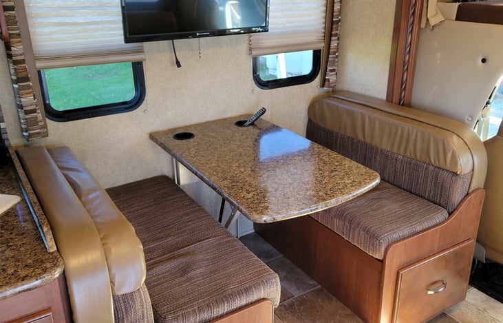 40” LED TV & DVD Player in Living Area