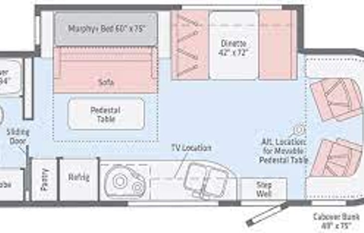 Excellent Layout with a Queen size bed.