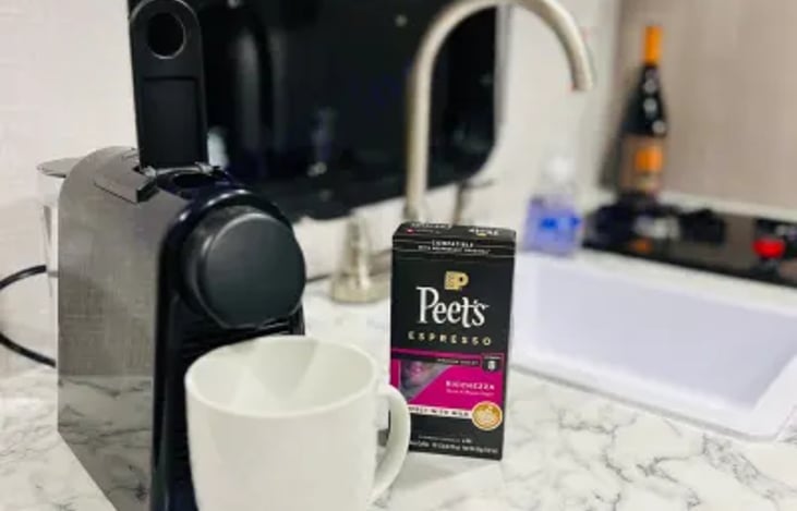 A Nespresso maker with 2 complimentary pods per night booked will have you waking up ready to take on the day's adventure.