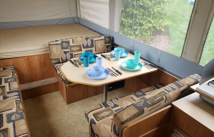 Dinette with place settings