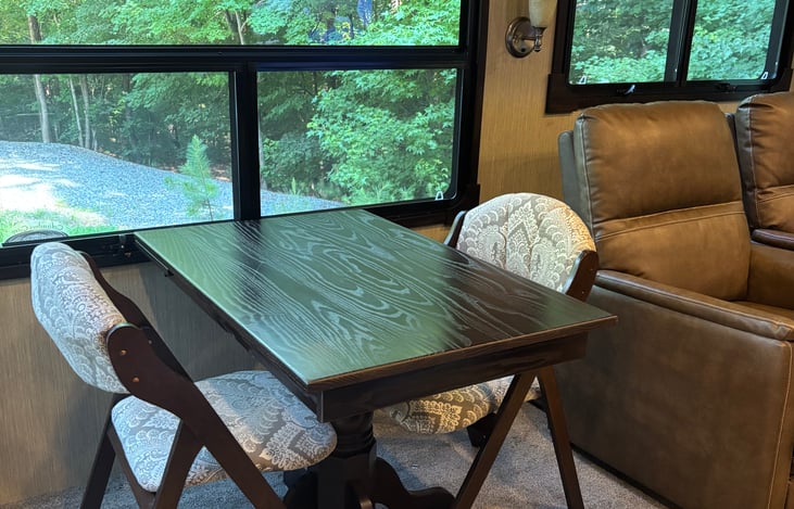 The table expands, if needed, to add space for 2 more