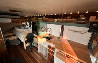 Escape in Nature in this Cozy Shuttle Conversion