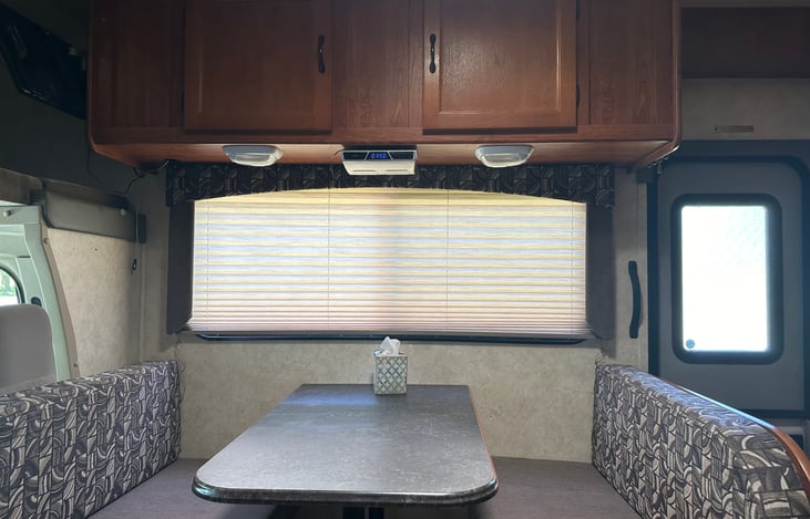 large cabinet above dinette