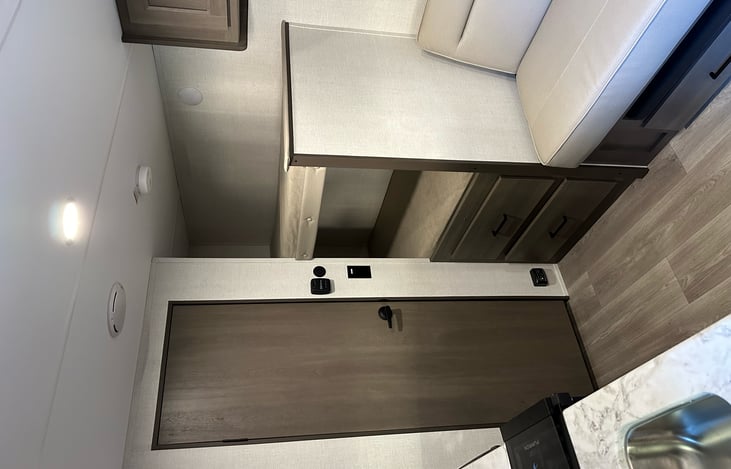 Double Bunks next to pull out sofa