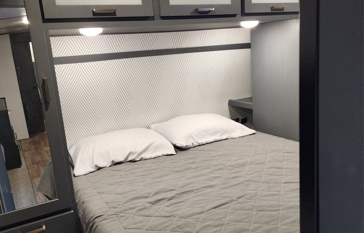 Master Bedroom with lots of storage spaces.