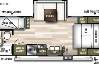 2019 Forest River RV Wildwood X-Lite 230BHXL