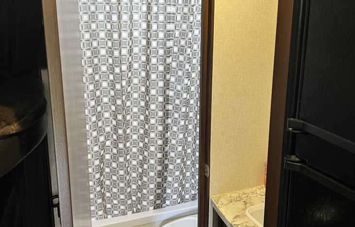 Tub shower and Toilet