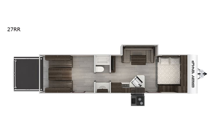 Representative floor plan provided by a trusted RVshare partner.