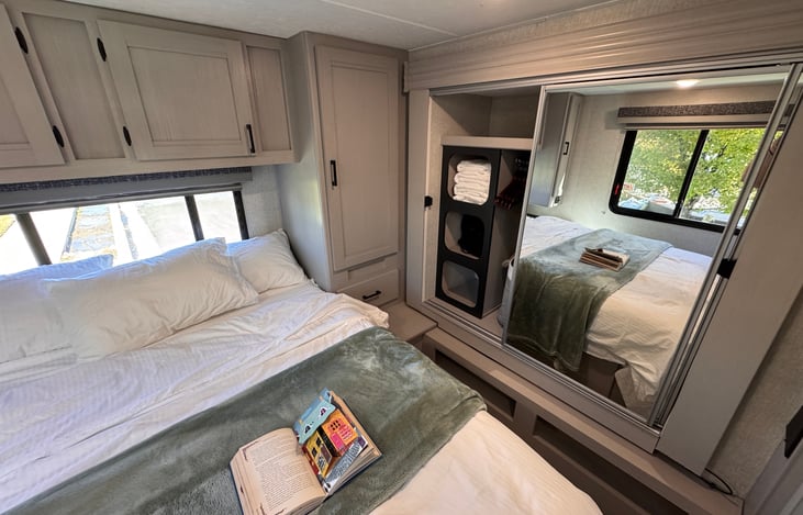 Storage shelves, and organizer