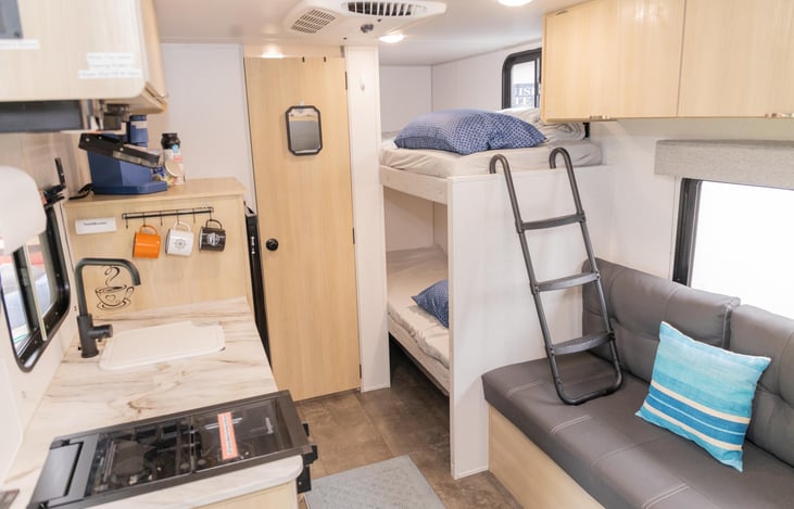 Bunk ladder is easily removable