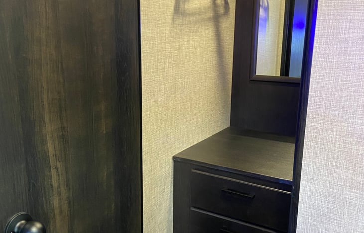 Extra closet in master bedroom