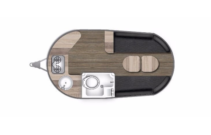 Representative floor plan provided by a trusted RVshare partner.