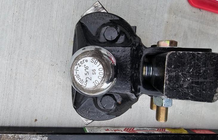 Hitch with Size and type listed