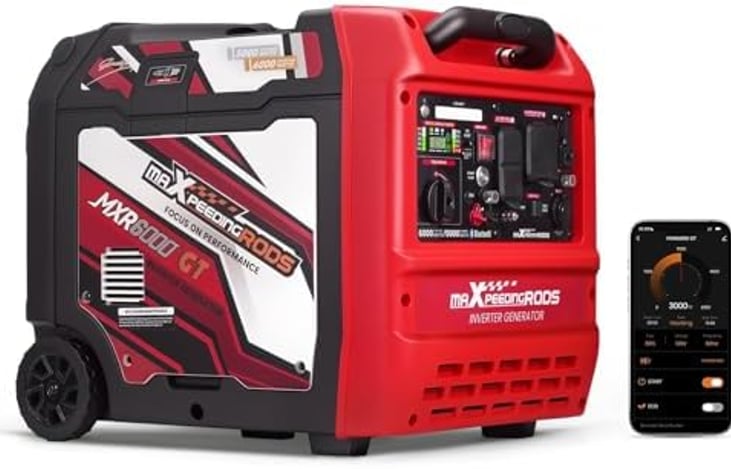 50-amp generator 6000 watts. Whisper quiet. Add on