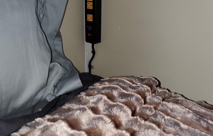 Easy to charge your phone from bed