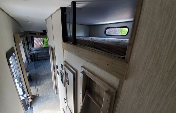 Loft Sleeping Area above second room