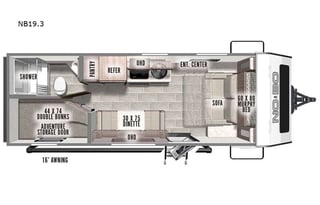 2022 Forest River RV No Boundaries NB19.3