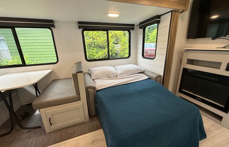 Perfect place for the kids to curl up at night