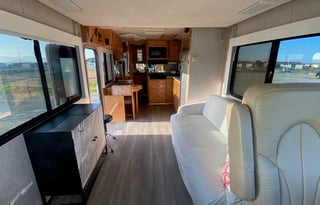 Modern and elegant Fun Bus with driver
