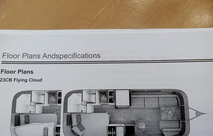 Floor plan with top bunk area on far left side.