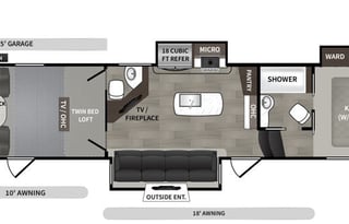 2020 Dutchmen Triton3915 Toy Hauler