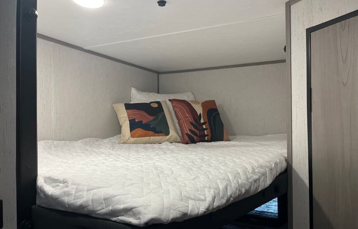 There are two full size bunks.