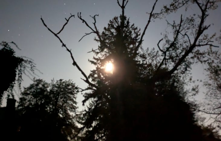 Moon rise taken from my trailer
