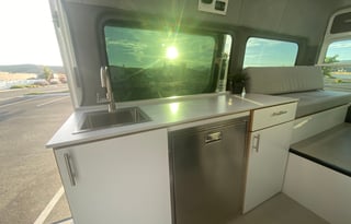 Family Size Mercedes-Benz Sprinter w/ Rock Wall