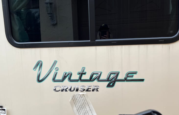 Rear of "RETRO VOYAGER" showing electrical connection.