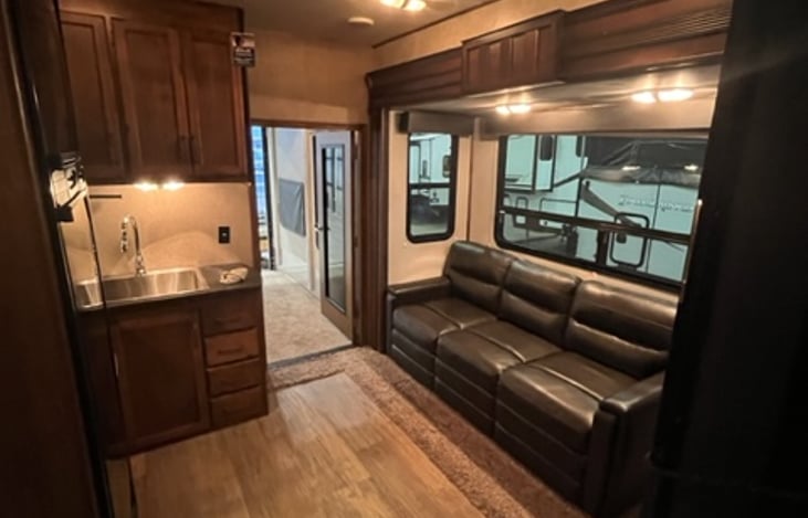 Couch folds into a good size bed!