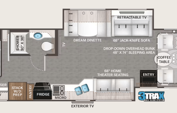 You are sure to love how open and spacious our coach is and after a full day of activities, slipping underneath the sheets on our upgraded mattress for a restful nights sleep.
