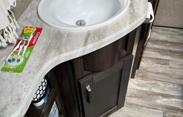 Master bathroom sink area