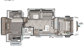 2022 Forest River Travel Trailer Wildwood 31KQBTS