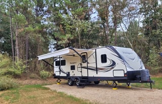 2018 Keystone Passport at neat Cozy Acres RV Park