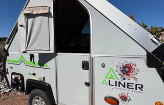 tiny but fierce aliner scout lite pop camper for 2